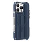 For iPhone 16 Pro Max Mutural Corrugated Texture Magsafe Magnetic Shockproof Phone Case(Blue) - 1