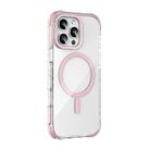 For iPhone 16 Pro Max Mutural Blink Series Glitter Edge MagSafe Magnetic Phone Case(Pink) - 1
