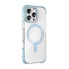 For iPhone 16 Pro Mutural Blink Series Glitter Edge MagSafe Magnetic Phone Case(Blue) - 1