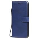 For Oppo A52 / A72 / A92 Solid Color Horizontal Flip Protective Leather Case with Holder & Card Slots & Wallet & Photo Frame & Lanyard(Blue) - 2