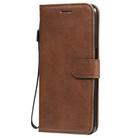 For Oppo A52 / A72 / A92 Solid Color Horizontal Flip Protective Leather Case with Holder & Card Slots & Wallet & Photo Frame & Lanyard(Brown) - 2