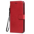 For Oppo A52 / A72 / A92 Solid Color Horizontal Flip Protective Leather Case with Holder & Card Slots & Wallet & Photo Frame & Lanyard(Red) - 2