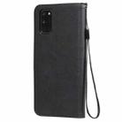 For Oppo A52 / A72 / A92 Solid Color Horizontal Flip Protective Leather Case with Holder & Card Slots & Wallet & Photo Frame & Lanyard(Black) - 3