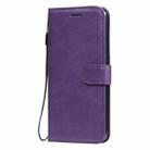 For Oppo Reno3 5G / Find X2 Lite Solid Color Horizontal Flip Protective Leather Case with Holder & Card Slots & Wallet & Photo Frame & Lanyard(Purple) - 2