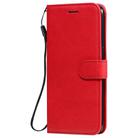 For Oppo Reno3 Pro 4G Solid Color Horizontal Flip Protective Leather Case with Holder & Card Slots & Wallet & Photo Frame & Lanyard(Red) - 2