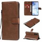 For Oppo Reno3 Pro 5G / Find X2 Neo Solid Color Horizontal Flip Protective Leather Case with Holder & Card Slots & Wallet & Photo Frame & Lanyard(Brown) - 1