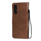 For Oppo Reno3 Pro 5G / Find X2 Neo Solid Color Horizontal Flip Protective Leather Case with Holder & Card Slots & Wallet & Photo Frame & Lanyard(Brown) - 2