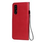 For Oppo Reno3 Pro 5G / Find X2 Neo Solid Color Horizontal Flip Protective Leather Case with Holder & Card Slots & Wallet & Photo Frame & Lanyard(Red) - 3