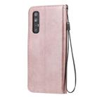 For Oppo Reno3 Pro 5G / Find X2 Neo Solid Color Horizontal Flip Protective Leather Case with Holder & Card Slots & Wallet & Photo Frame & Lanyard(Rose Gold) - 3