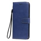 For Oppo Reno4 5G Solid Color Horizontal Flip Protective Leather Case with Holder & Card Slots & Wallet & Photo Frame & Lanyard(Blue) - 2