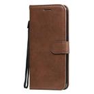 For Oppo Reno4 5G Solid Color Horizontal Flip Protective Leather Case with Holder & Card Slots & Wallet & Photo Frame & Lanyard(Brown) - 2