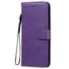 For Oppo Reno4 Pro 5G Solid Color Horizontal Flip Protective Leather Case with Holder & Card Slots & Wallet & Photo Frame & Lanyard(Purple) - 2