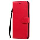 For Oppo Reno4 Pro 5G Solid Color Horizontal Flip Protective Leather Case with Holder & Card Slots & Wallet & Photo Frame & Lanyard(Red) - 2