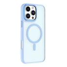 For iPhone 16 Pro Max Mutural Skin Feel Series Frosted MagSafe Magnetic Phone Case(Light Blue) - 1