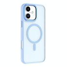 For iPhone 16 Mutural Skin Feel Series Frosted MagSafe Magnetic Phone Case(Light Blue) - 1