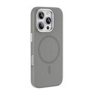 For iPhone 16 Pro Max Mutural Karen Series Liquid Silicone MagSafe Magnetic Phone Case(Grey) - 1