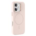 For iPhone 16 Mutural Karen Series Liquid Silicone MagSafe Magnetic Phone Case(Pink) - 1