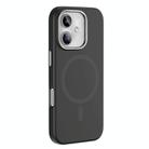 For iPhone 16 Mutural Karen Series Liquid Silicone MagSafe Magnetic Phone Case(Black) - 1