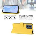 For Motorola Edge 5G 2024 Skin Feel Solid Color Leather Phone Case with Lanyard(Lemon Yellow) - 3