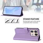 For Motorola Edge 50 Ultra / X50 Ultra Skin Feel Solid Color Leather Phone Case with Lanyard(Lavender Purple) - 3