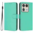 For Motorola Edge 50 Ultra / X50 Ultra Skin Feel Solid Color Leather Phone Case with Lanyard(Green) - 2