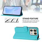 For Motorola Edge 50 Ultra / X50 Ultra Skin Feel Solid Color Leather Phone Case with Lanyard(Lake Blue) - 3