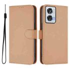 For Motorola Edge 50 Fusion Skin Feel Solid Color Leather Phone Case with Lanyard(Nude) - 2