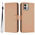 For Motorola Moto G Stylus 5G 2023 Skin Feel Solid Color Leather Phone Case with Lanyard(Nude) - 2