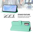 For Motorola Moto G31 4G Global Skin Feel Solid Color Leather Phone Case with Lanyard(Mint Green) - 3