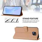 For Motorola Moto G Power 2021 Skin Feel Solid Color Leather Phone Case with Lanyard(Nude) - 3