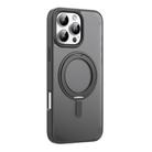 For iPhone 16 Pro Max Mutural Armor Series MagSafe Magnetic Holder Phone Case(Black) - 1