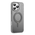 For iPhone 16 Pro Max Mutural Armor Series MagSafe Magnetic Holder Phone Case(Grey) - 1