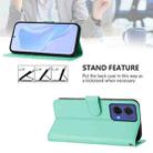 For Motorola Moto G85 5G Skin Feel Solid Color Leather Phone Case with Lanyard(Mint Green) - 3