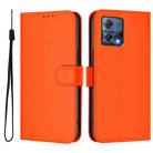 For Motorola Moto S30 Pro 5G Skin Feel Solid Color Leather Phone Case with Lanyard(Orange) - 2