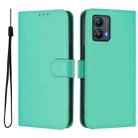 For Motorola Moto G53 5G / G13 4G Skin Feel Solid Color Leather Phone Case with Lanyard(Green) - 2