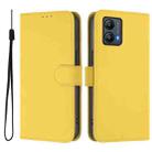 For Motorola Moto G53 5G / G13 4G Skin Feel Solid Color Leather Phone Case with Lanyard(Lemon Yellow) - 2