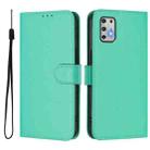 For Motorola Moto G Stylus 2021 4G Skin Feel Solid Color Leather Phone Case with Lanyard(Green) - 2