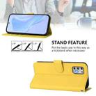 For Motorola Moto G Stylus 2021 4G Skin Feel Solid Color Leather Phone Case with Lanyard(Lemon Yellow) - 3