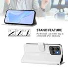 For Motorola Edge 50 5G Global Skin Feel Solid Color Leather Phone Case with Lanyard(White) - 3