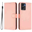 For Motorola Moto G05 Skin Feel Solid Color Leather Phone Case with Lanyard(Pink) - 2