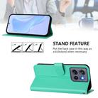 For Motorola Moto G Stylus 5G 2025 Skin Feel Solid Color Leather Phone Case with Lanyard(Green) - 3