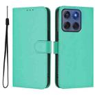 For Motorola Edge 60 Fusion Skin Feel Solid Color Leather Phone Case with Lanyard(Green) - 2