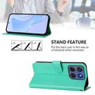 For Motorola Edge 60 Fusion Skin Feel Solid Color Leather Phone Case with Lanyard(Green) - 3