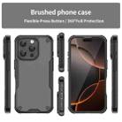 For iPhone 16 Pro Armor Glaze PC Hybrid TPU Phone Case(Black) - 2