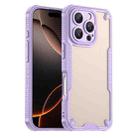 For iPhone 16 Pro Armor Glaze PC Hybrid TPU Phone Case(Purple) - 1