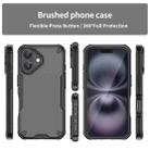 For iPhone 16 Plus Armor Glaze PC Hybrid TPU Phone Case(Black) - 2