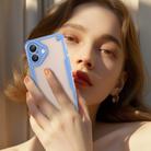For iPhone 16 Armor Glaze PC Hybrid TPU Phone Case(Blue) - 3