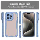 For iPhone 15 Pro Max Armor Glaze PC Hybrid TPU Phone Case(Blue) - 2