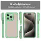 For iPhone 15 Pro Max Armor Glaze PC Hybrid TPU Phone Case(Green) - 2