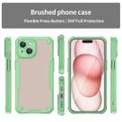 For iPhone 15 Plus Armor Glaze PC Hybrid TPU Phone Case(Green) - 2